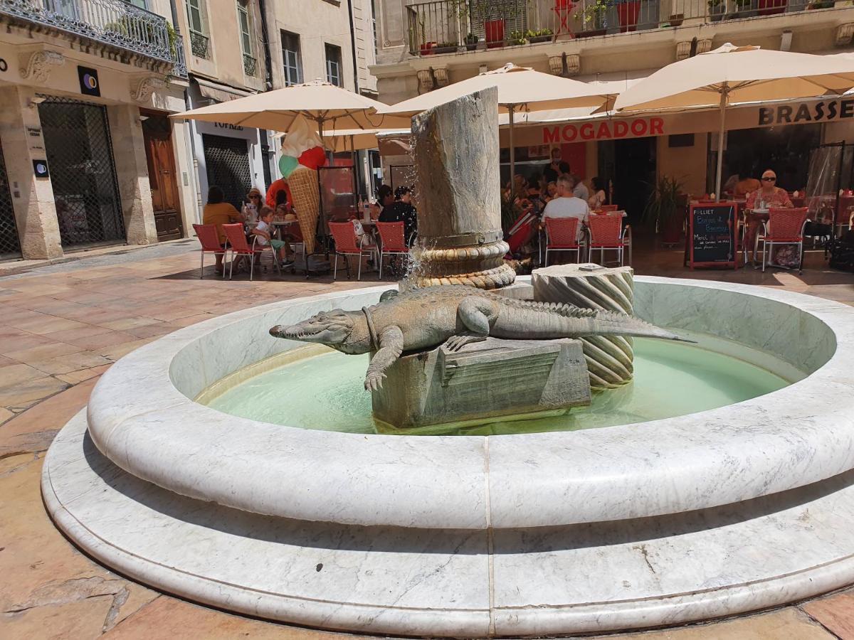 Au Coeur Du Centre Historique - Immeuble Classe - Terrasse - Climatise Nîmes Exterior photo
